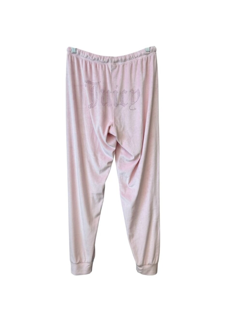 Juicy Couture Intimates Small Womens Velour Pajama Set Pink Embellished Logo - Picture 5 of 13